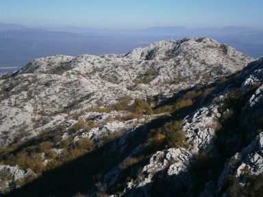 na grebenu Mosora, pogled na Jabukovac